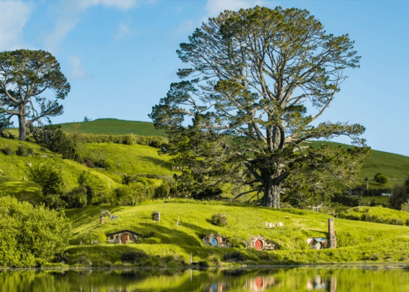 The Green Dragon Inn at the Hobbiton Movie Set, reached from Hamilton in about an hour